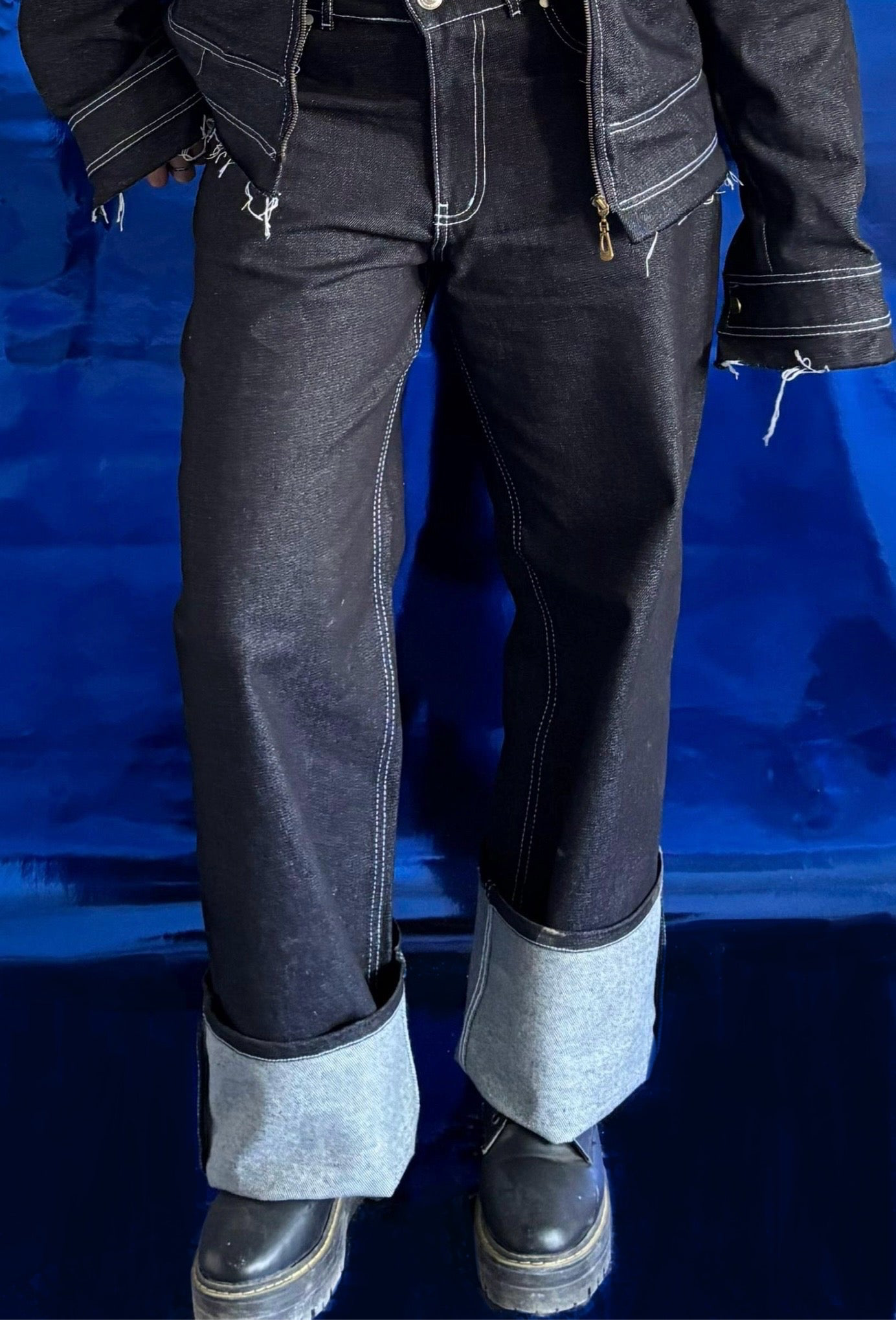 Denim Pants in Midnight Blue