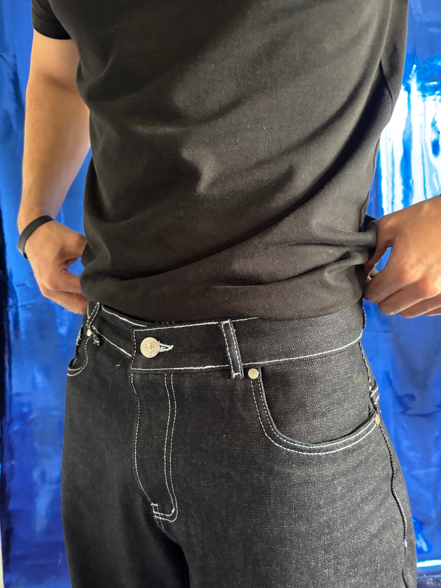 Denim Pants in Midnight Blue
