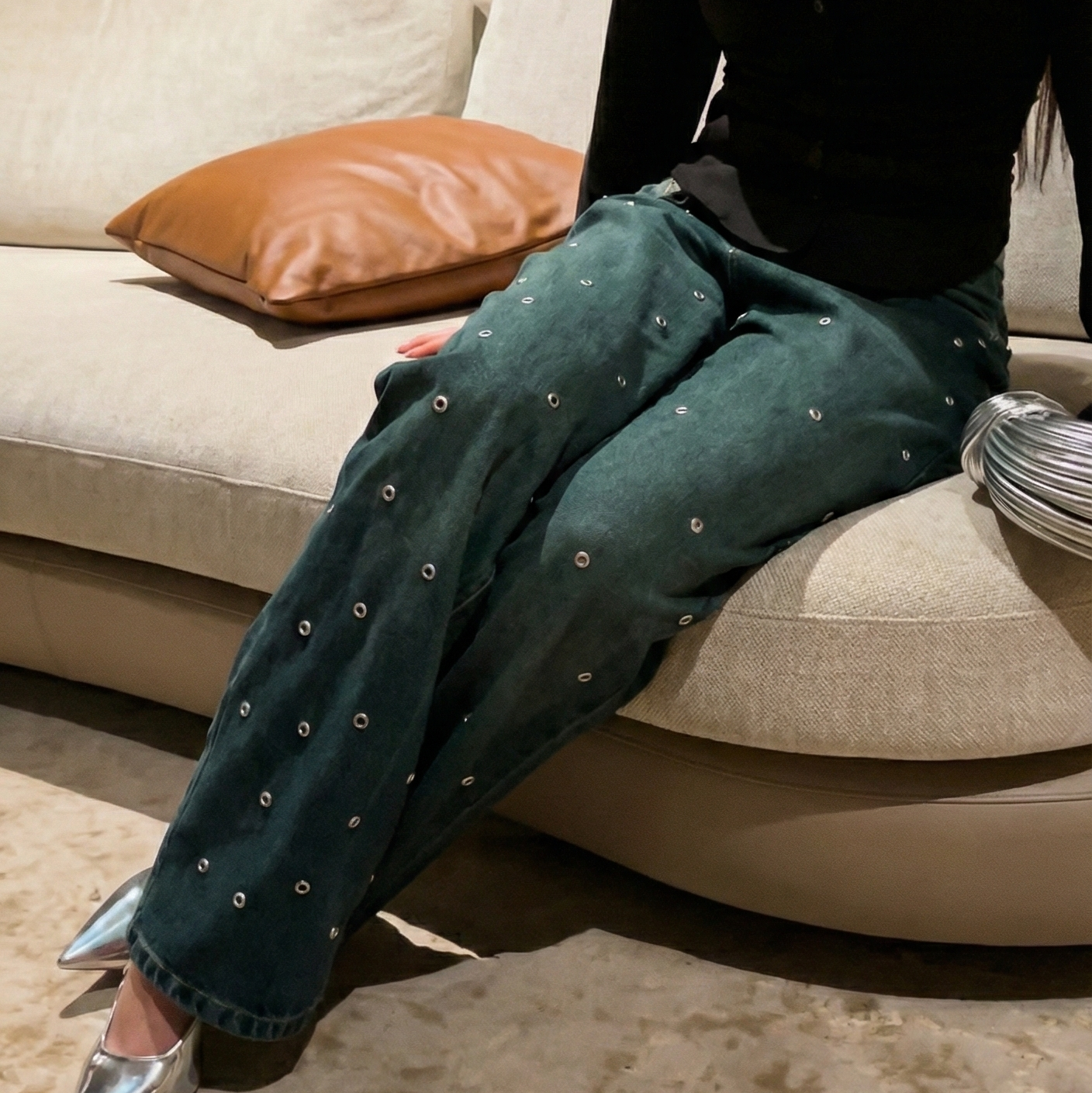 Jeanius Studded Denim