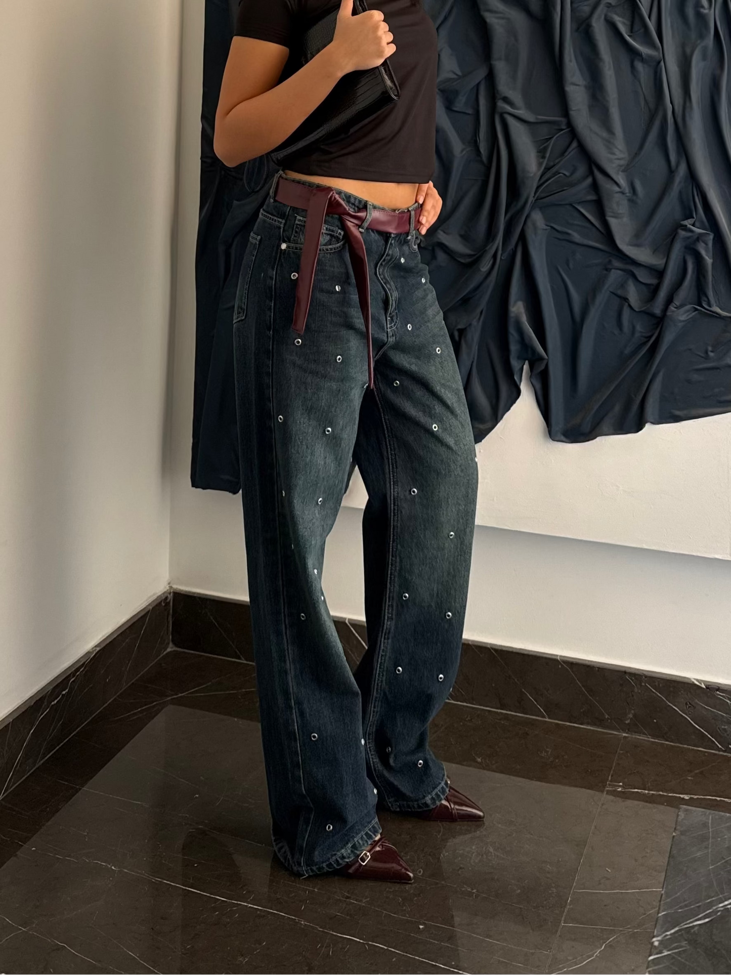 Jeanius Studded Denim