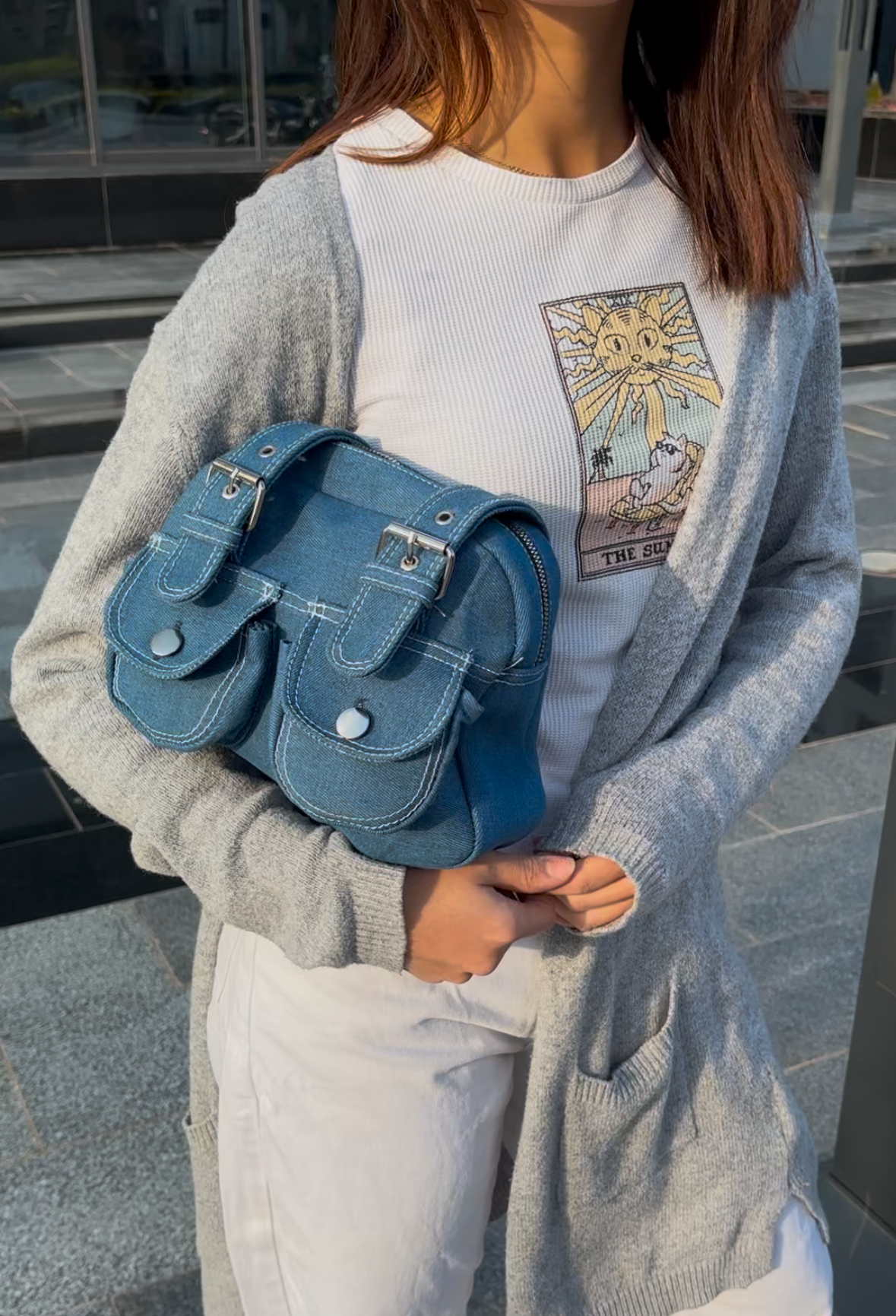 Denim Shoulder Bag