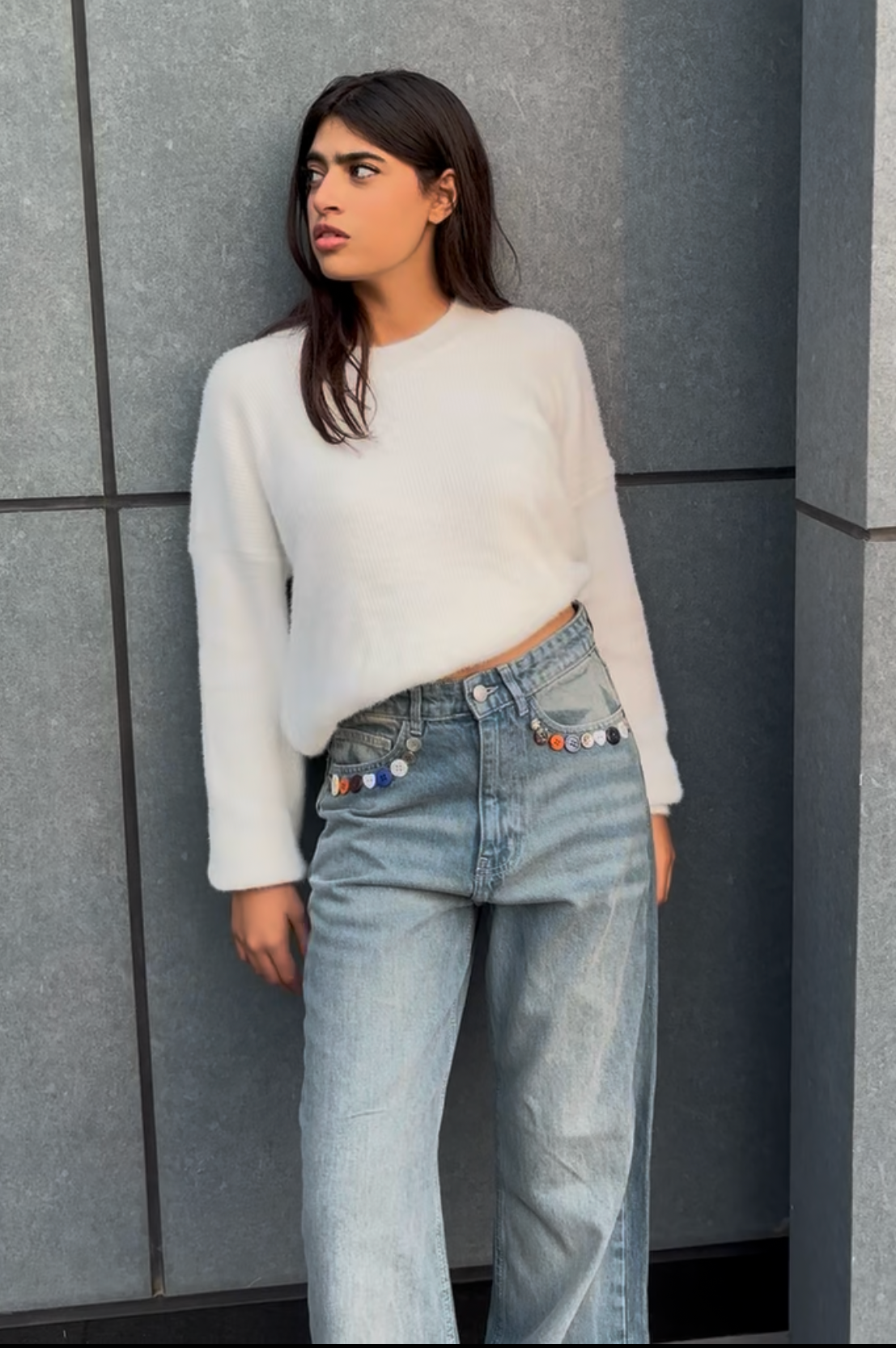 Jeanius Button Statement Denim