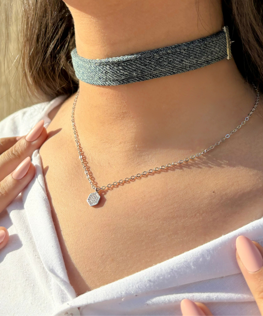 Basic Denim Choker