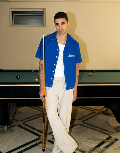 Boxy Fit Shirt in Royal Blue