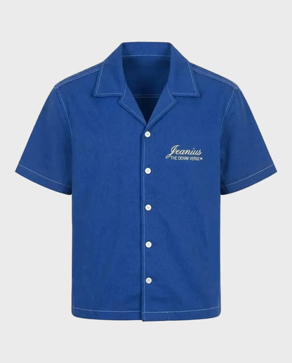 Boxy Fit Shirt in Royal Blue