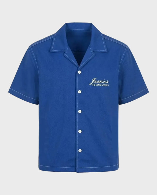 Boxy Fit Shirt in Royal Blue