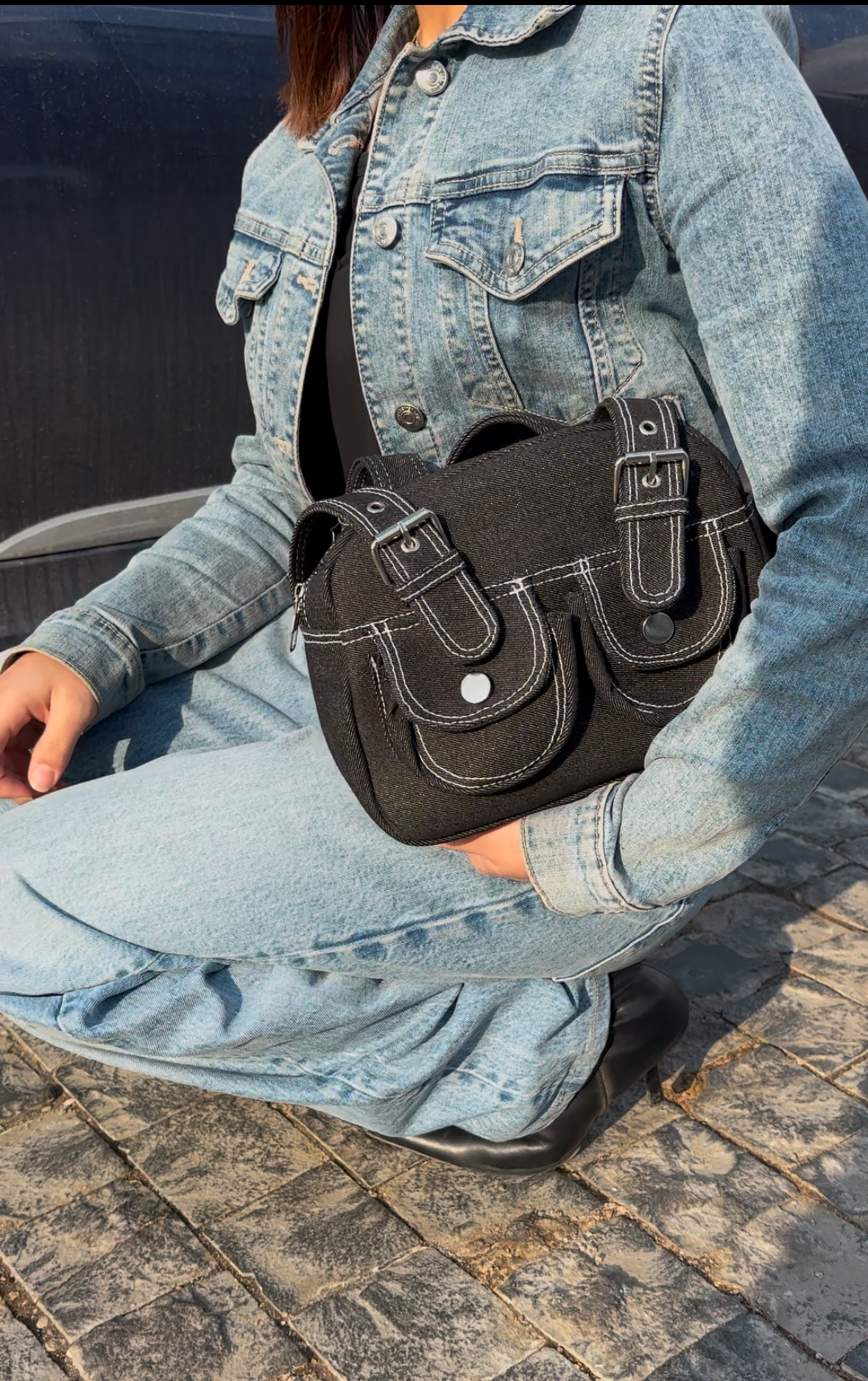 Denim Shoulder Bag