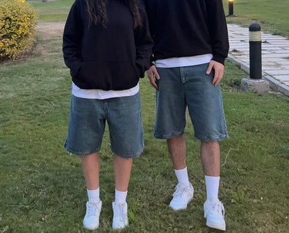 Jeanius Jorts in Dirty Blue