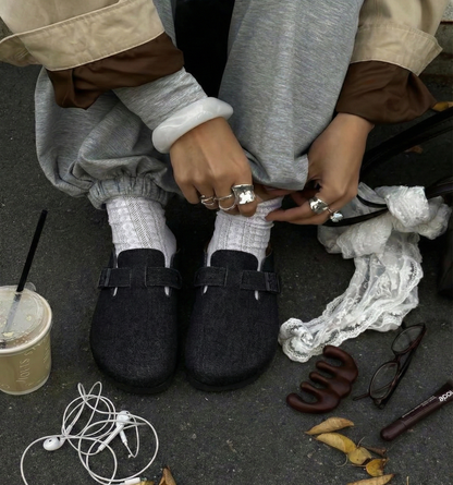 Denim Clogs