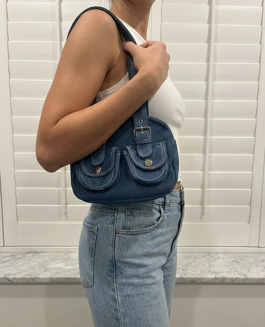Denim Shoulder Bag