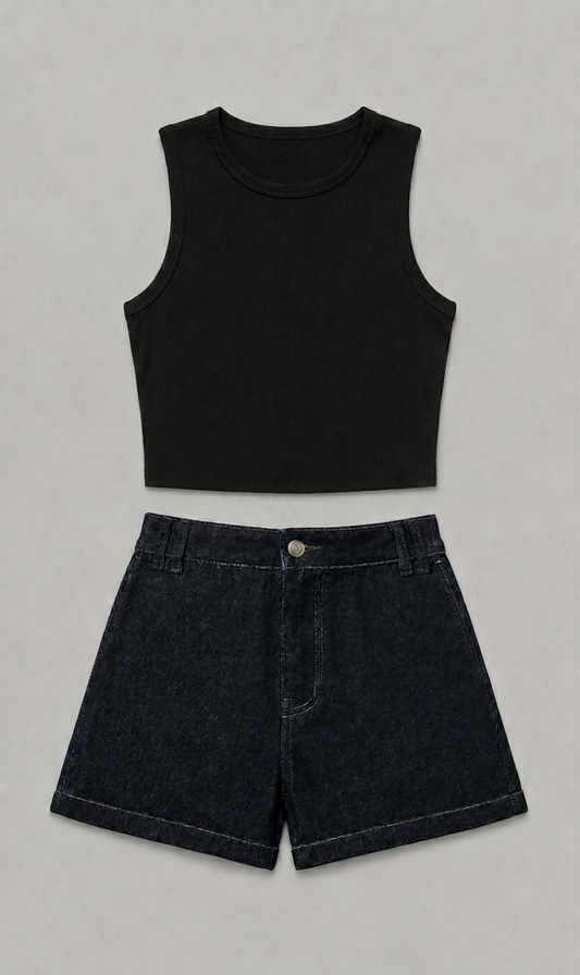 Tank Top + Denim Shorts (Bundle)