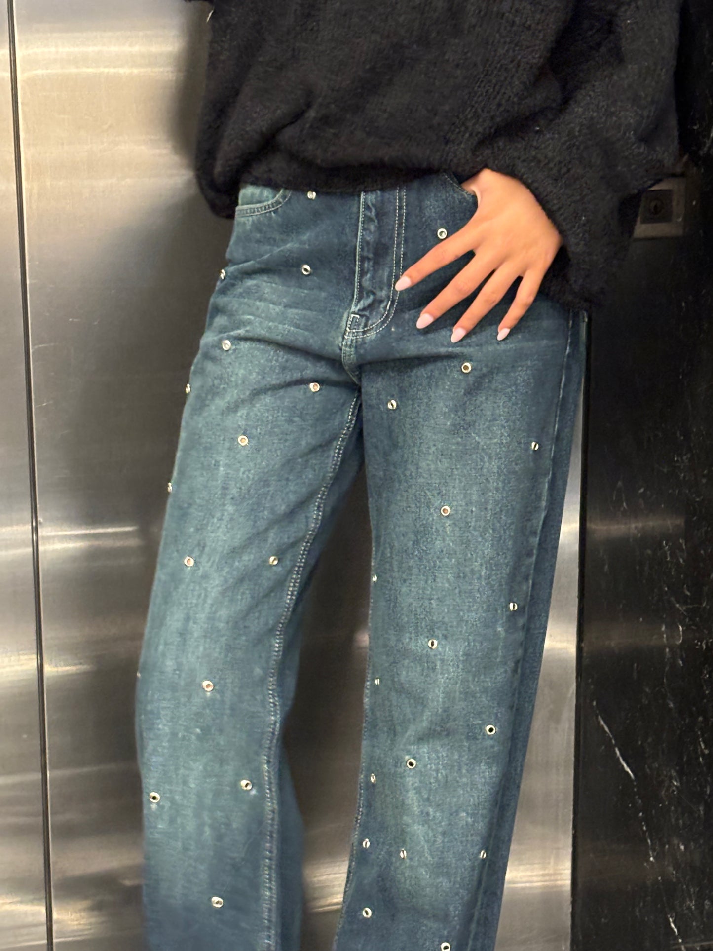 Jeanius Studded Denim