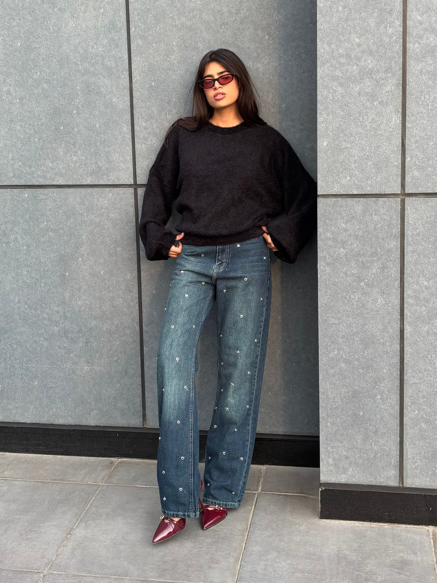 Jeanius Studded Denim