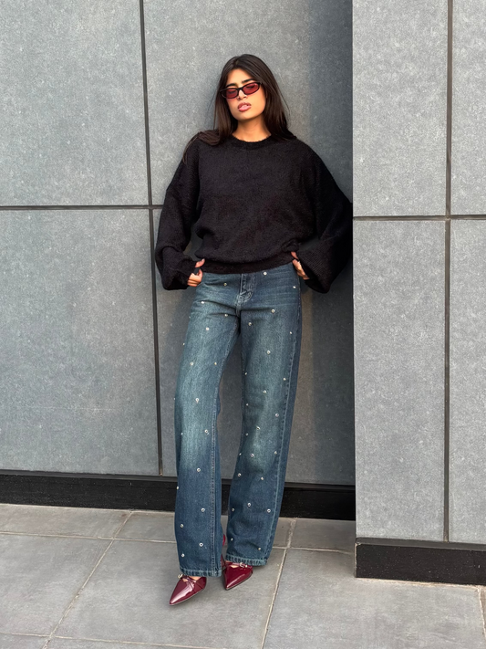 Jeanius Studded Denim