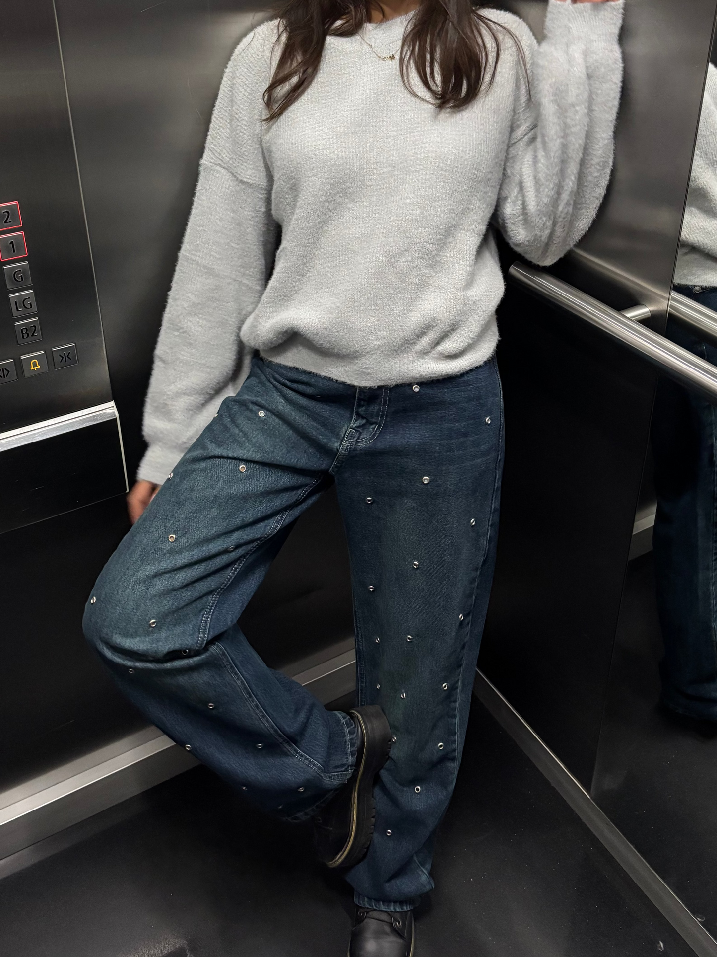 Jeanius Studded Denim